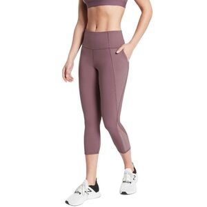 Athleta Lightning‎ Stash Pocket Capri XS Purple